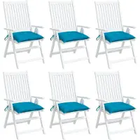 vidaXL Palletkussens 6 st 50x50x7 cm oxford stof lichtblauw