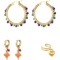 Yehwang |3 delig "earparty Colour" | stainless steel