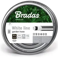 Bradas Tuinslang White Line – 13 mm (1/2") – 50 m – 5-laags, Anti-knik, UV-bestendig