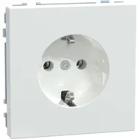 Schneider Electric Merten Systeem Design wandcontactdoos met randaarde, lotuswit