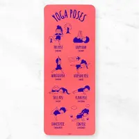 Myga Yogamat Voor Kinderen - Pose Explorer Yogamat voor kinderen - Yoga Poses Mat - Met Yogahoudingen Op Bedrukt - 150x55 cm - 3mm dik