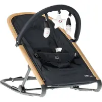 Deryan Rocker Wipstoel - Luxe 2-in-1 - Zwart