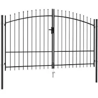 vidaXL Hekpoort Woerden dubbele deur met puntige bovenkant 299,5x224,5 cm