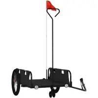 vidaXL - Fietstrailer - oxford - stof - en - ijzer - zwart