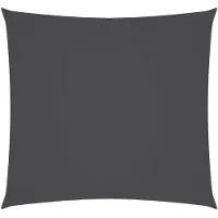 vidaXL Zonnescherm vierkant 5x5 m oxford stof antracietkleurig