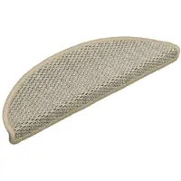 vidaXL Trapmatten zelfklevend 15 st sisal-look 56x17x3 cm lichtgroen