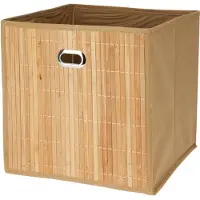 Bathroom Solutions Storage Solutions Opbergmand/kastmand - 28L - naturel - 31 x 31 cm - Opbergmanden