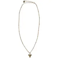 Manfield Gouden hartjes ketting | Maat adult