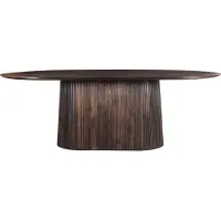 LivingFurn eetkamertafel salvator walnut 200cm mangohout