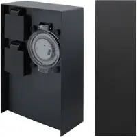 Livolo Buiten Wandcontactdoos | Zwart | 2 Stopcontacten | Breed | Waterdicht