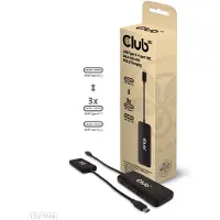 Club 3D USB 3.2 Gen 1 (USB 3.0) Adapter [1x USB-C stekker - 4x USB-C bus] USB-Hub Typ C 0 mm Slimline