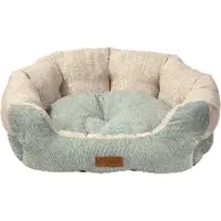 Topmast Duo Series Hondenmand - Hondenkussen - Lichtgroen - Zacht pluche - XLarge - 95 x 80 cm