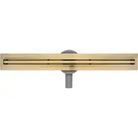 Ben Small douchegoot inclusief rooster 70cm geborsteld messing