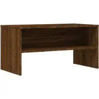 vidaXL Tv-meubel 80x40x40 cm bewerkt hout bruin eikenkleur