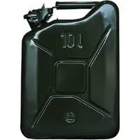 Gelg Stalen Jerrycan 10L - Groen - Duurzaam en Veelzijdig - Robuust - Perfect voor in de mancave - Exclusief drank