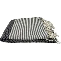 Take A Towel Hamamdoek - Take A Towel - fouta - 90x170 cm - 100% katoen - pestemal - Zwart