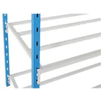 MANORGA Arno Space Gelakt staal Legborden 1,500 x 360 mm Grijs 2 Stuks