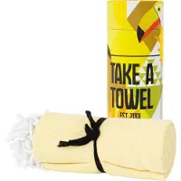 Take A Towel Hamamdoek - Take A Towel - saunadoek - 100x180cm - 100% katoen - pestemal - Geel