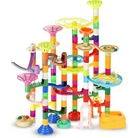 JUST23 Knikkerbaan Ultimate Set - Marble Run - 150 Onderdelen - Glow