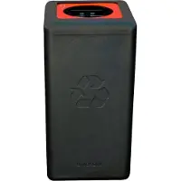 Brickbin Prullenbak 65 l Zwart Gerecycled plastic (HDPE) 561675