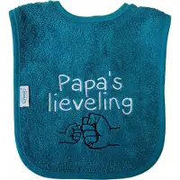 Funnies Lake green slab met "Papa's lieveling" - vaderdag, cadeautje, kraamcadeau, grappig, geschenk, baby, tekst, groen