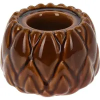 Home & Styling Artisjok theelichthouder 8cm bruin