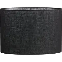 Light & Living Lampenkap ovaal Sendai - Zwart - 38x17.5x28cm - Modern