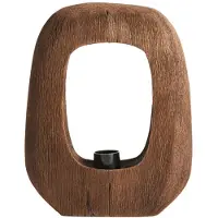 Present Time Donker Houten Tafellamp Kelafo 24 X 30cm