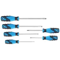 Gedore 1482319 Schroevendraaierset Werkplaats 6-delig Plat, Kruiskop Phillips