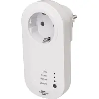 Brennenstuhl brennenstuhlConnect Smart Plug met 433 MHz zender WA 3600 LRF01 433 (Slimme Stekker 2.4 GHz compatibel met Alexa, Google Assistant en zelflerende 433 MHz apparaten )