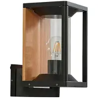LUCANDE Buitenverlichting , Candina, dimbare, Zwart, Balkon, Aluminium, Modern