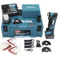 Makita Accu-multifunctioneel gereedschap TM30DSMJX5, 12 Volt (blauw/zwart, 2x lithium-ion batterijen 4,0Ah, in MAKPAC grootte 2)