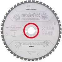 Metabo Zaagblad Precision Cut 254x30x2.4mm 48T