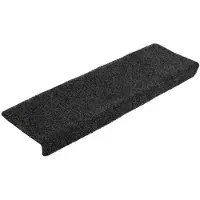 vidaXL Trapmatten Zelfklevend 5 stuks 65x21x4 cm donkergrijs Rechthoekige Rand