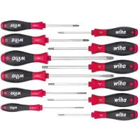 Wiha 302 H12 Schroevendraaierset Werkplaats 12-delig Plat, Binnen-Torx, Kruiskop Pozidriv, Kruiskop Phillips