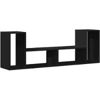 vidaXL Tv-meubelen 2 st 75x30x50 cm bewerkt hout zwart
