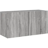vidaXL Tv-meubel wandgemonteerd 80x30x41 cm grijs sonoma eikenkleurig