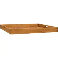 vidaXL Dienblad 70x70 cm massief teakhout