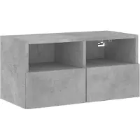 vidaXL Tv-wandmeubel 60x30x30 cm bewerkt hout betongrijs