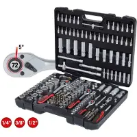 Kstools 917.0779 917.0779 Dopsleutelset Metrisch 1/2 (12.5 mm), 1/4 (6.3 mm), 3/8 (10 mm) 179-delig