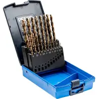 PFERD TOOLS 25203703 SET SPB DIN 338 HSSE N 1-10 INOX 19 Metaal-spiraalboorset 19-delig 1 mm, 1.5 mm, 2 mm, 2.5 mm, 3 mm, 3.5 mm, 4 mm, 4.5 mm, 5 mm, 5.5 mm, 6