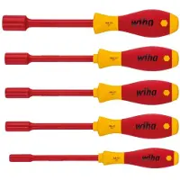 Wiha 322 K5 SoftFinish Electric Zeskantdopsleutelset - 5 Delig