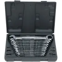 Ks Tools GEARplus set van 12 ringratelsleutels, model 503.4265