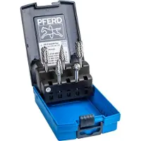 PFERD Set van freesjes op steel - - 21901412 - Wolfraamcarbide - 6 mm - 5 stuks