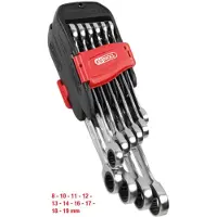 Ks Tools 503.4250 Ring-steeksleutelset 10-delig Sleutelbreedte (metrisch) 19 mm