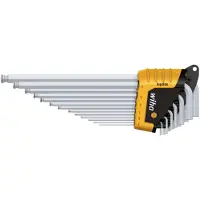 Wiha 36521 Inbus Haakse schroevendraaierset 0.05 inch, 1/16 inch, 5/64 inch, 3/32 inch, 7/64 inch, 1/8 inch, 9/64 inch, 5/32 inch, 3/16 inch, 7/32 inch, 1/4