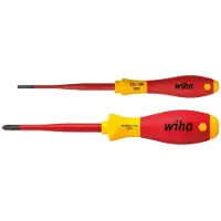 Wiha 36333 Schroevendraaierset VDE 2-delig Plat, Kruiskop Pozidriv