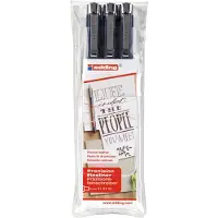 Edding Fineliner edding 1800 0.25mm - 0.35mm - 0.5mm zwart set à 3 stuks