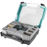 Wolfcraft - Undercover Jig Set - Boormal - Pocket Hole jig - Hoekverbinderset - 55-delig - Complete Deuvel set - 4642000