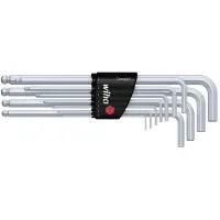 Wiha Inbus Haakse schroevendraaierset 1.5 mm, 2 mm, 2.5 mm, 3 mm, 4 mm, 5 mm, 6 mm, 7 mm, 8 mm, 9 mm, 10 mm 11-delig